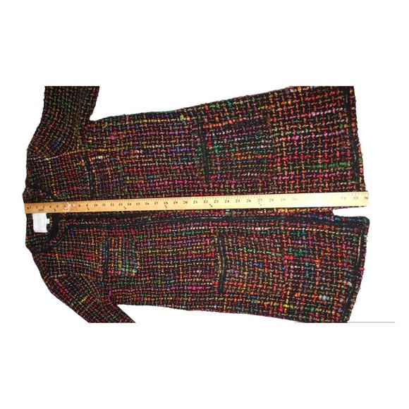 Multicolor Tweed Women's Coat - Picture 10 of 15
